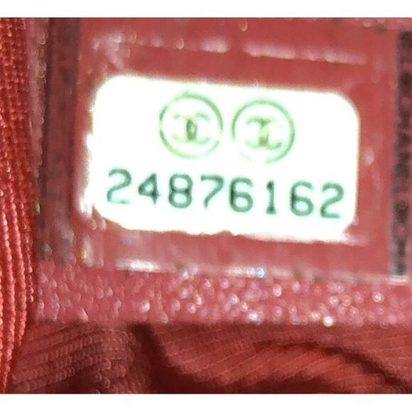 Chanel Chain Handle CC Flap Bag Quilted Lambskin and Tweed Small Red - Picture 10 of 10